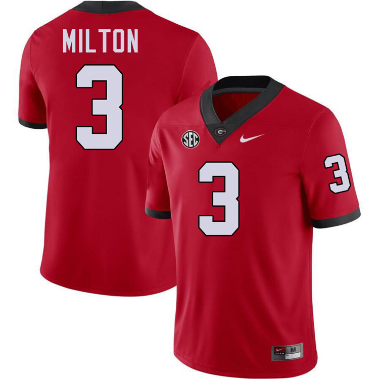 Kendall Milton Georgia Jersey,University Of Georgia Bulldogs Football Jersey,Uniforms,Gears-Red